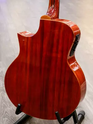 Denver - Orchestra Model Mahogany Top Cutaway Electric Acoustic Guitar - Mahogany 2